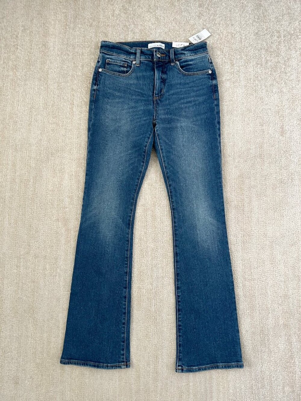 NWT LOFT Bootcut Mid Rise Blue Jeans 26/2